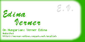 edina verner business card